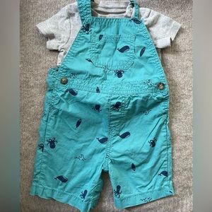 Boys shorts overalls size 18M